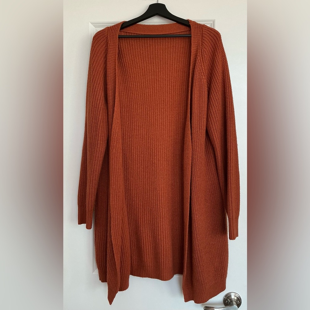 SHEIN Warm Orange Cardigan